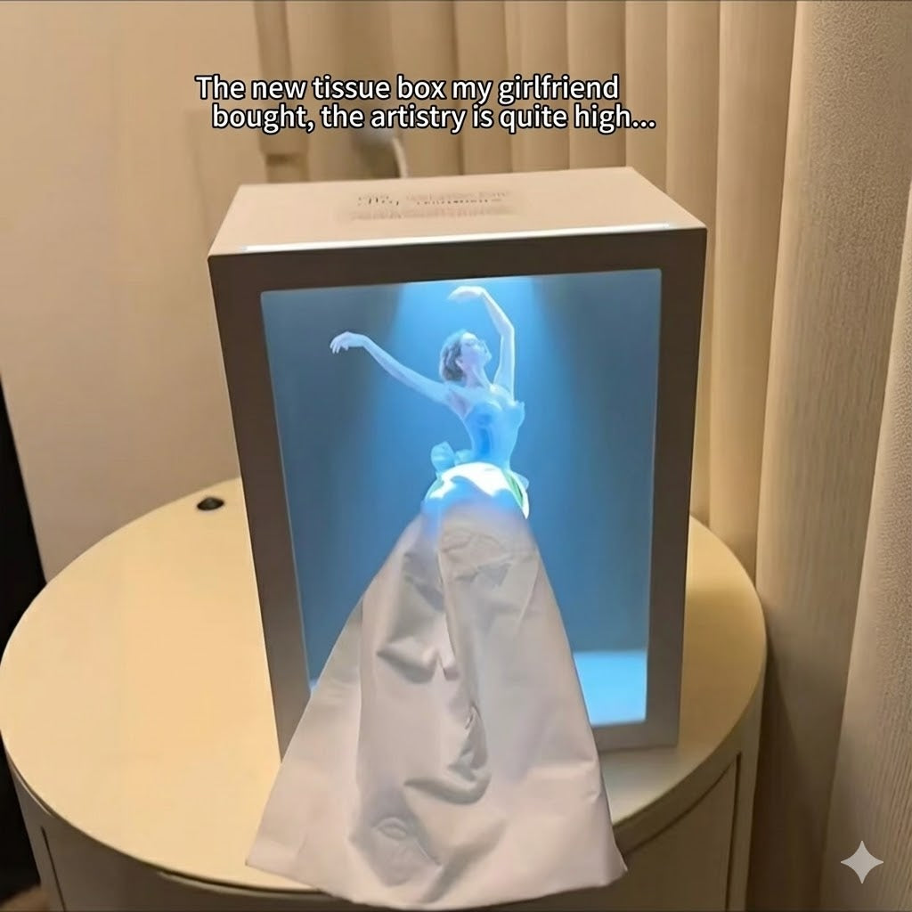 Creative Ballerina Tissue Box