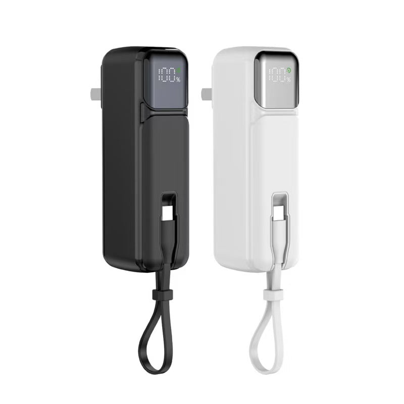 Megakii超能三合一行動電源！自帶插頭線可當掛繩，20W 快充 5000mAh 可上飛機