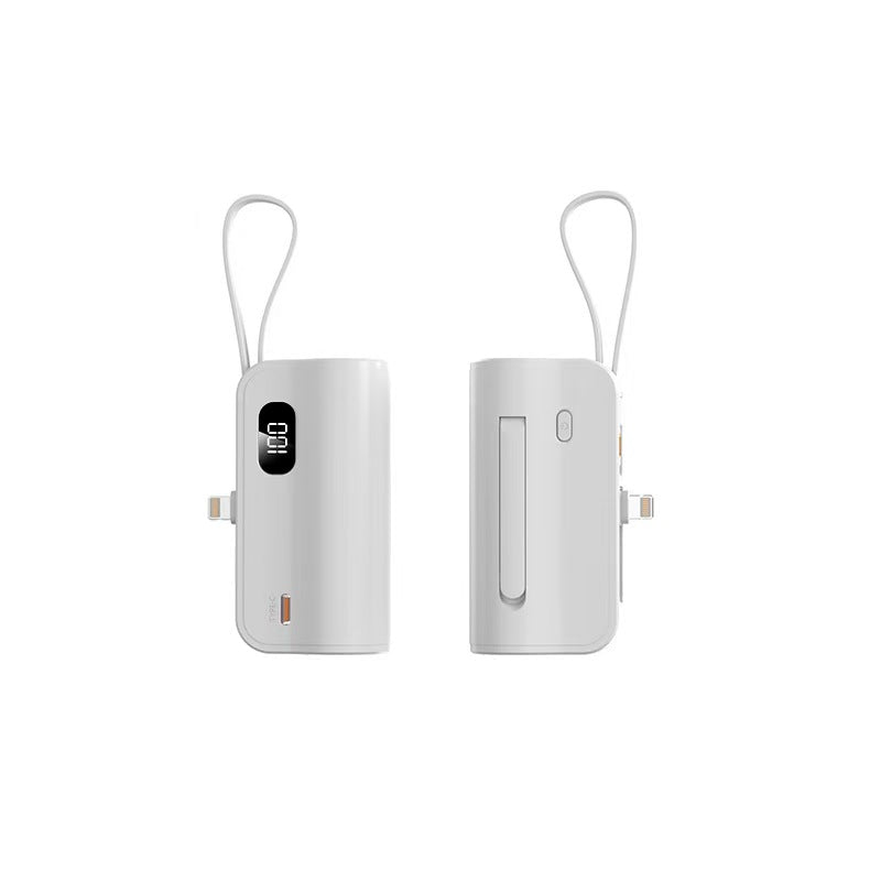 口紅大小膠囊行動電源！多色高顏值，自帶線 + 隱藏支架超方便