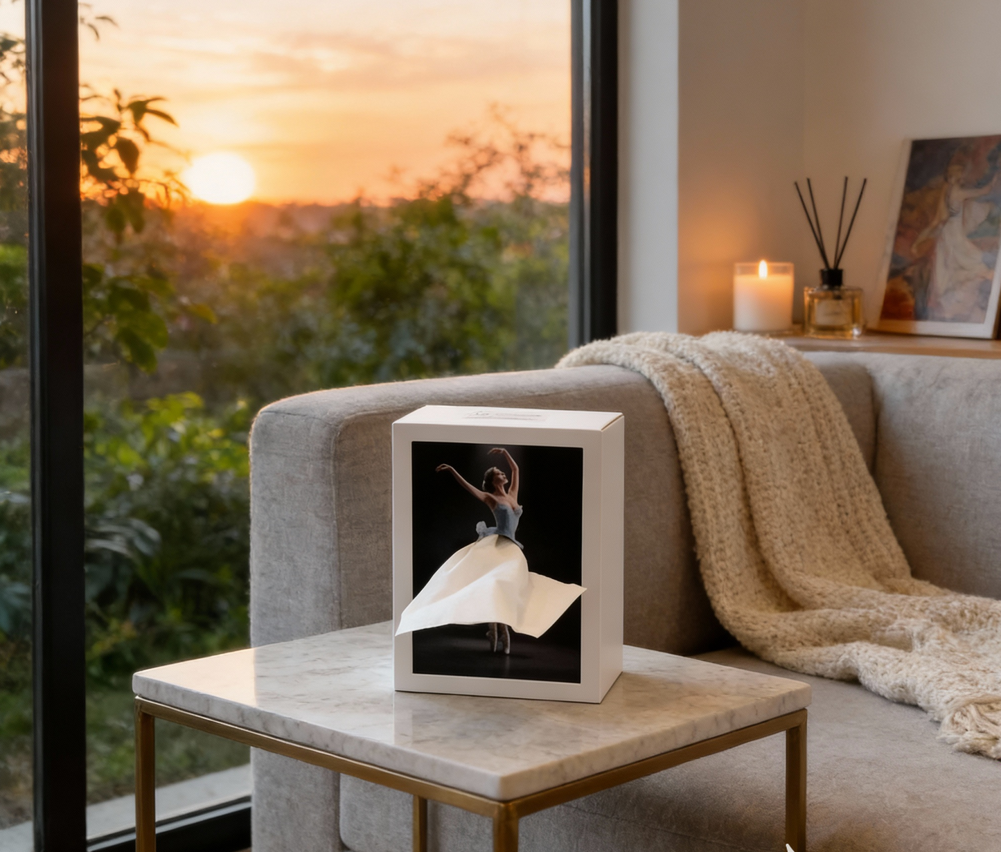 Creative Ballerina Tissue Box